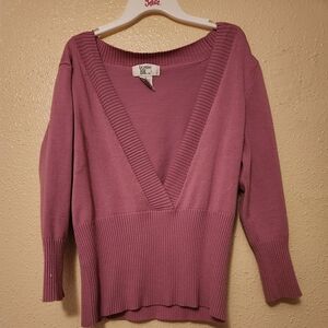 Bonnie Jean Purple V-Neck Sweater